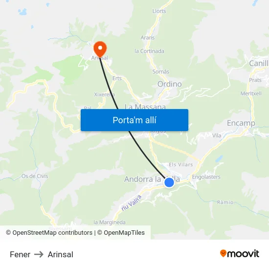 5018-Fener to Arinsal map