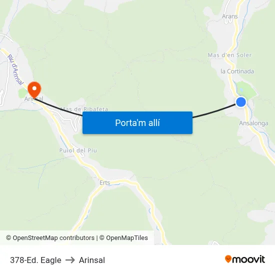 378-Ed. Eagle to Arinsal map