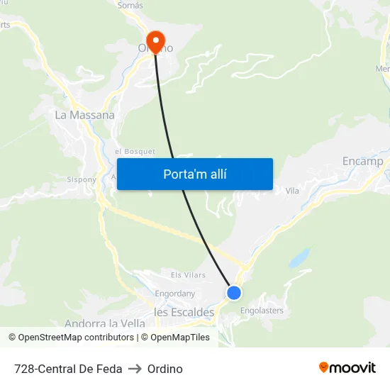 728-Central De Feda to Ordino map