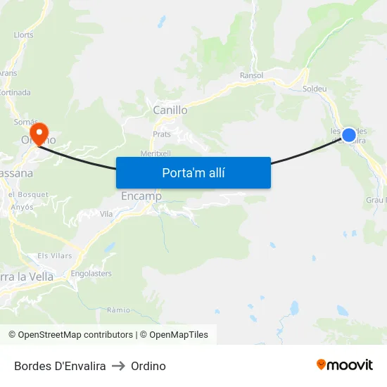 182-Bordes D'Envalira to Ordino map