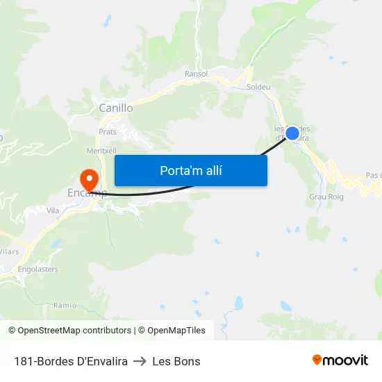 181-Bordes D'Envalira to Les Bons map