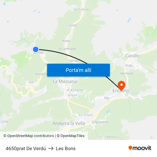 4650prat De Verdú to Les Bons map