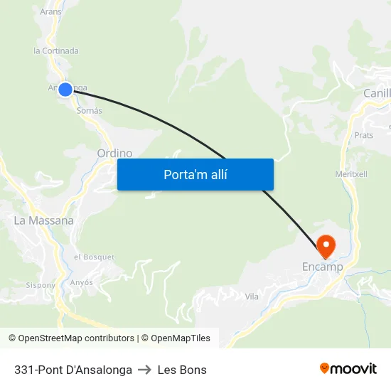 331-Pont D'Ansalonga to Les Bons map