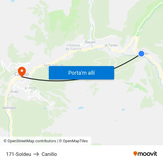 171-Soldeu to Canillo map