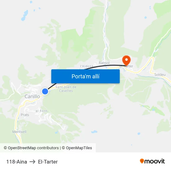 118-Aina to El-Tarter map