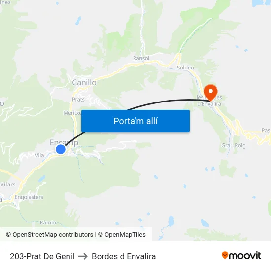 203-Prat De Genil to Bordes d Envalira map