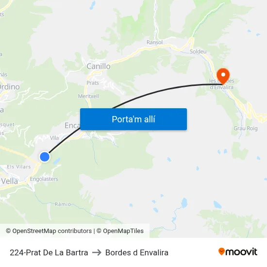 224-Prat De La Bartra to Bordes d Envalira map