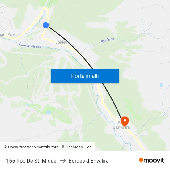 165-Roc De St. Miquel to Bordes d Envalira map