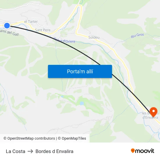 143-La Costa to Bordes d Envalira map