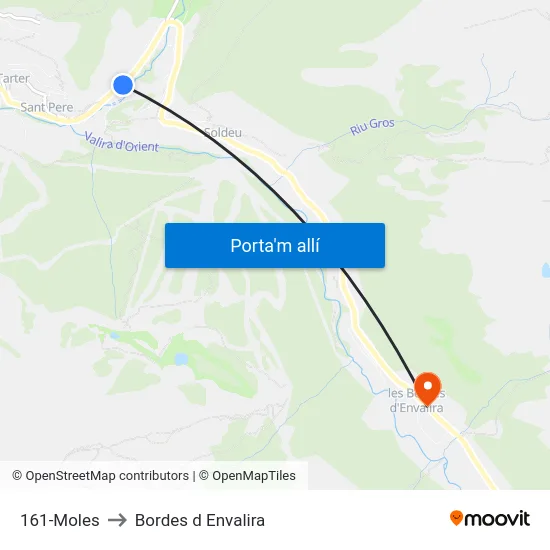 161-Moles to Bordes d Envalira map