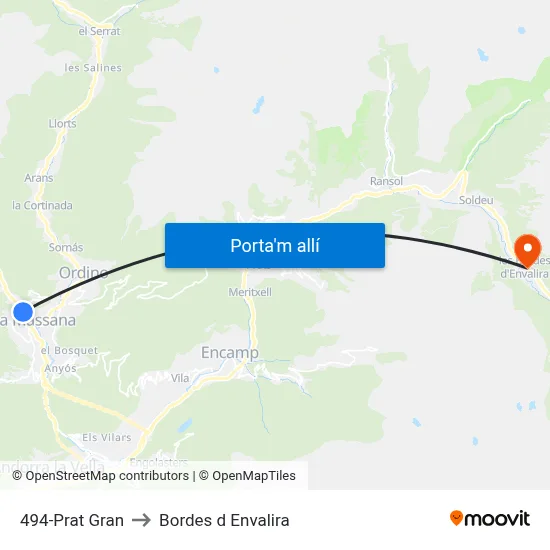 494-Prat Gran to Bordes d Envalira map