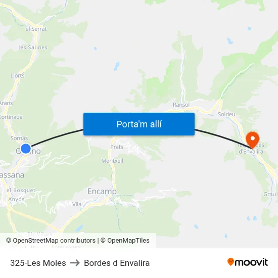 325-Les Moles to Bordes d Envalira map