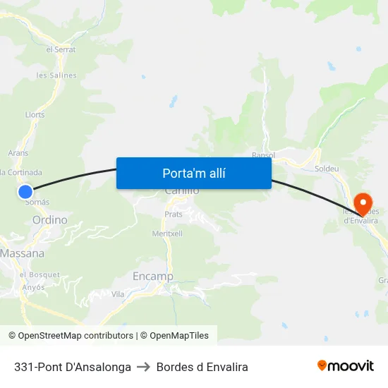 331-Pont D'Ansalonga to Bordes d Envalira map
