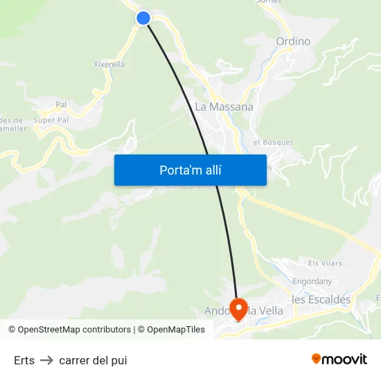Erts to carrer del pui map