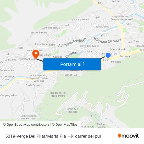 5019-Verge Del Pilar/Maria Pla to carrer del pui map