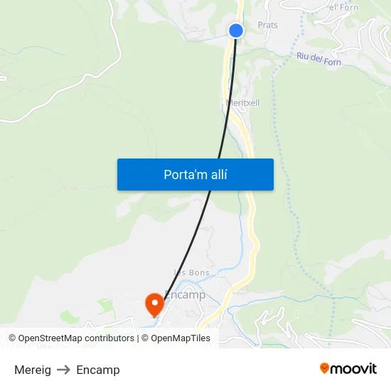103-Mereig to Encamp map