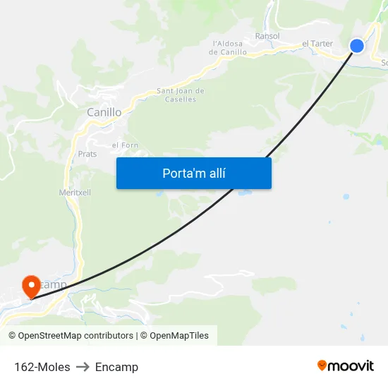 162-Moles to Encamp map