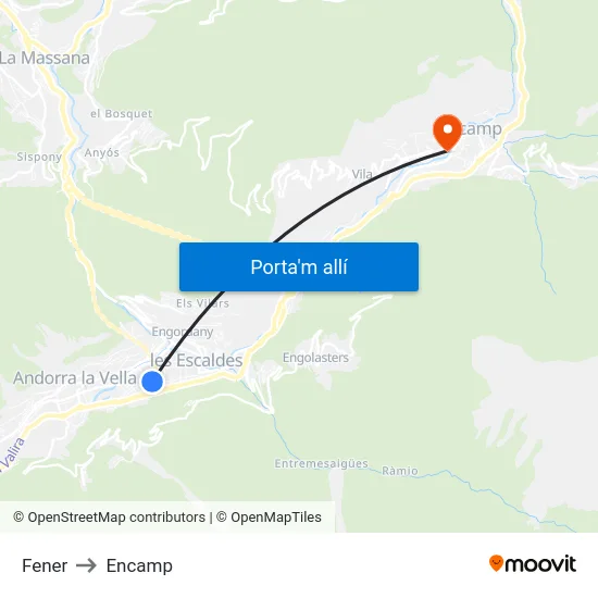 5018-Fener to Encamp map