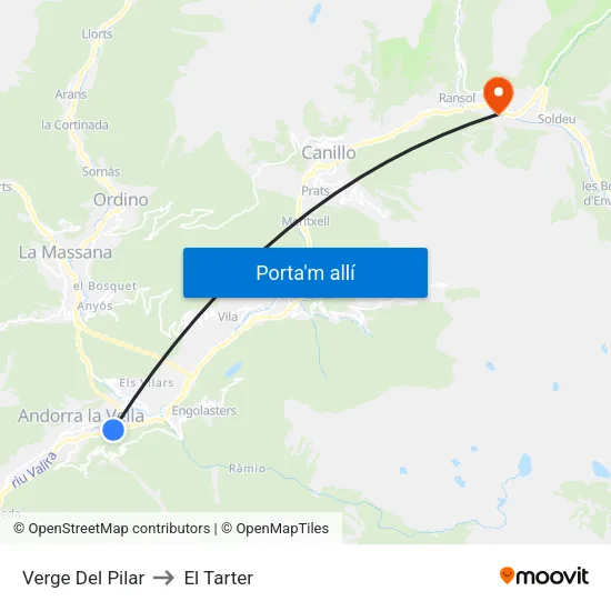 524-Rotonda Escaler to El Tarter map