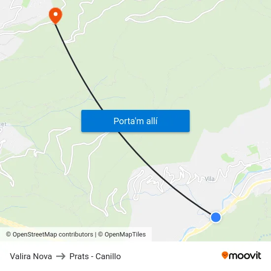 214-Valira Nova to Prats - Canillo map