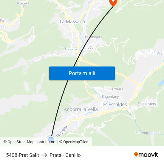5408-Prat Salit to Prats - Canillo map