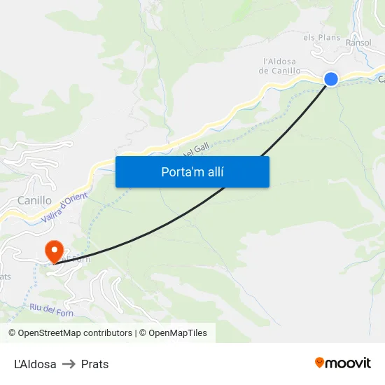 134-L'Aldosa to Prats map