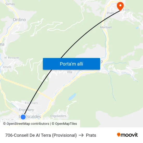 706-Consell De Al Terra (Provisional) to Prats map