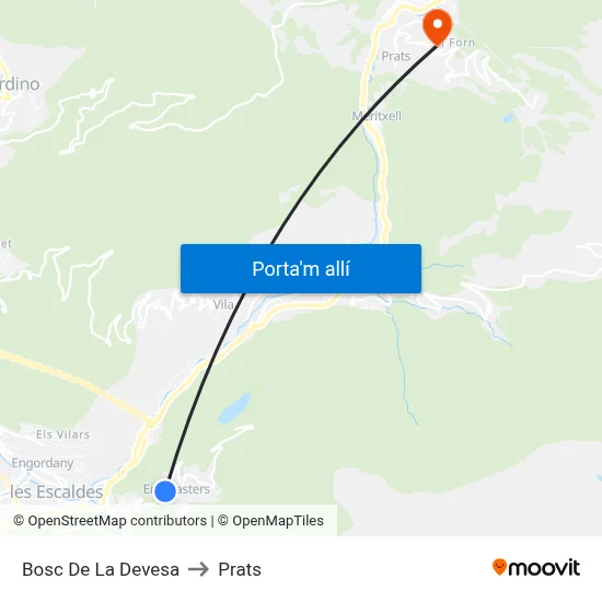 Bosc De La Devesa to Prats map