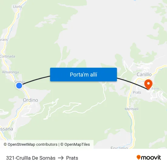 321-Cruïlla De Sornàs to Prats map