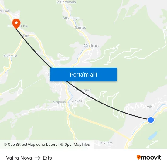 213-Valira Nova to Erts map