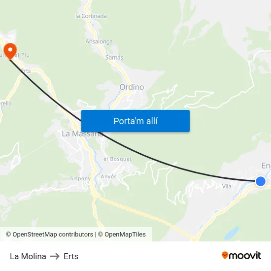 206-La Molina to Erts map