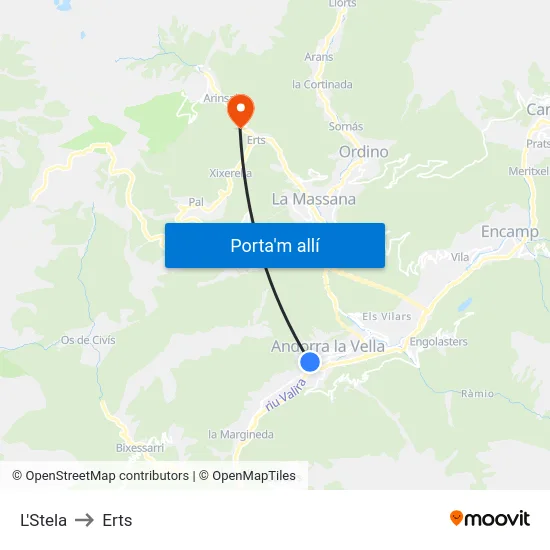 2102-La Stela to Erts map