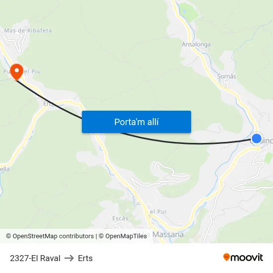2327-El Raval to Erts map