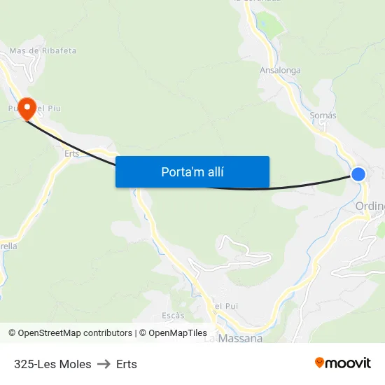 325-Les Moles to Erts map