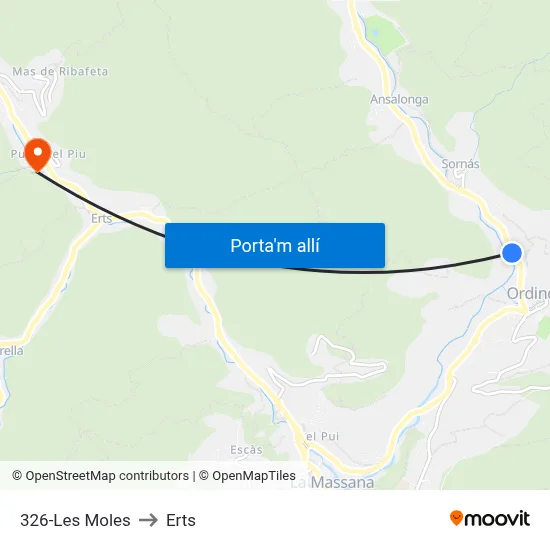 326-Les Moles to Erts map