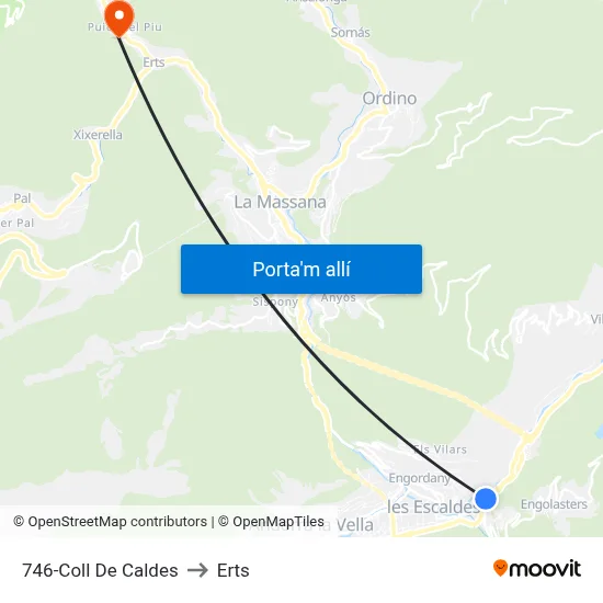 746-Coll De Caldes to Erts map