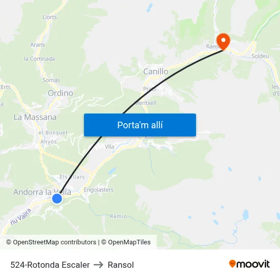 524-Rotonda Escaler to Ransol map