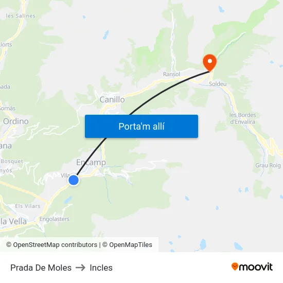 217-Prada De Moles to Incles map