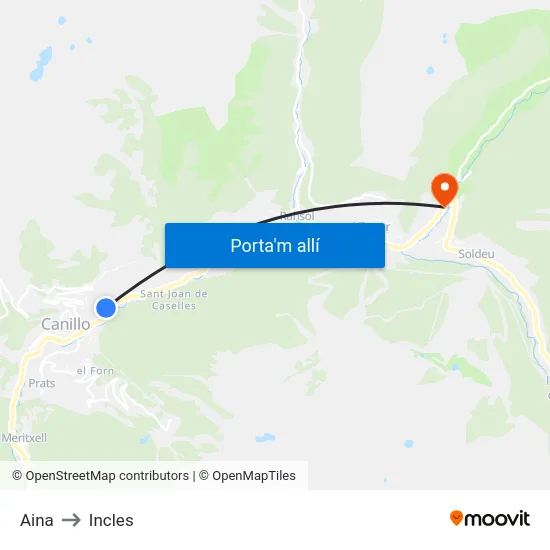 118-Aina to Incles map