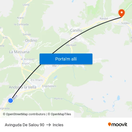 5408-Prat Salit to Incles map
