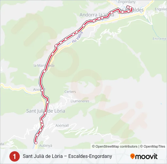 L1 Bus Line Map