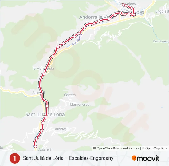 L1 Bus Line Map