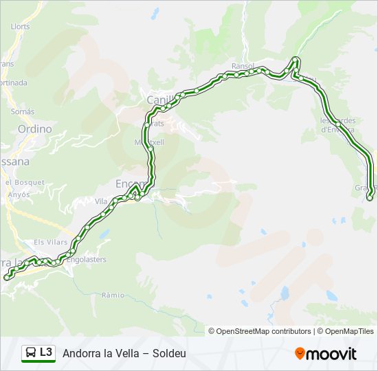 L3 bus Mapa de línia