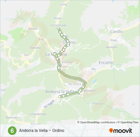 L6 Bus Line Map