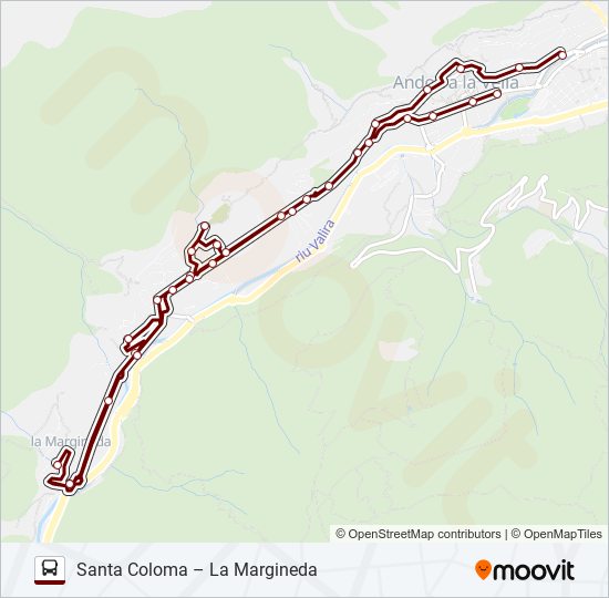 L1 LA MARGINEDA bus Mapa de línia