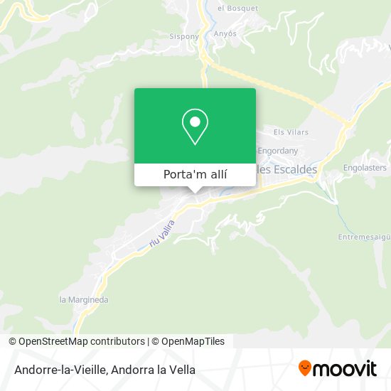 mapa Andorre-la-Vieille