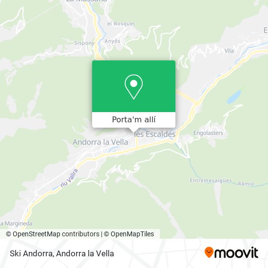 mapa Ski Andorra