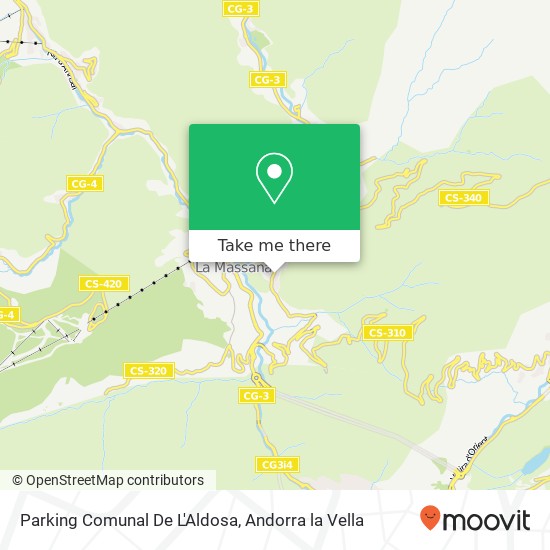 mapa Parking Comunal De L'Aldosa