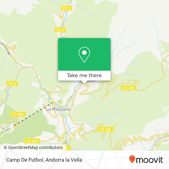 mapa Camp De Futbol