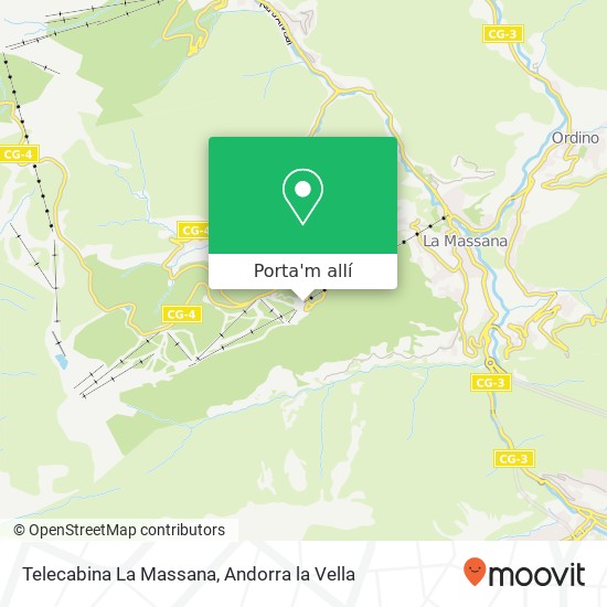 mapa Telecabina La Massana